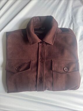 Jones New York Brown Suede-like Jacket